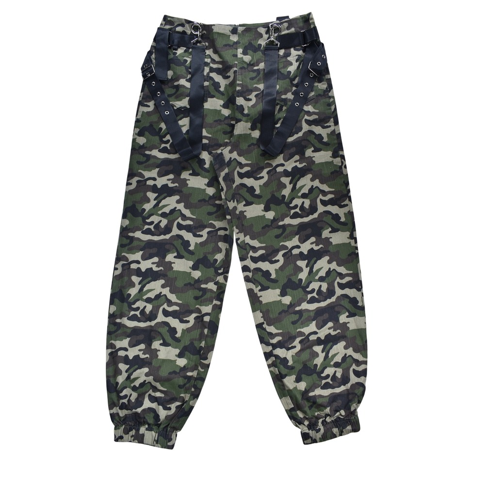 36 point 5 Camo Utility Jogger Pants Techwear Straps Green Brown Mens Medium